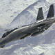 A U.S. Navy F-14 flies over northern Iraq in 2003.